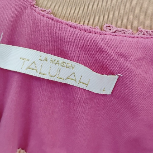 LA MAISON TALULAH FOUNDATION LACE MIDI DRESS IN TEAROSE SIZE large - $350 - Picture 6 of 16